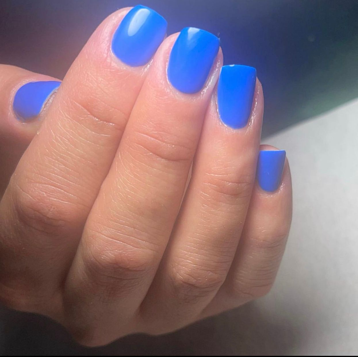 Flor Da Amazônia Estética Y Uñas manicura uñas azules